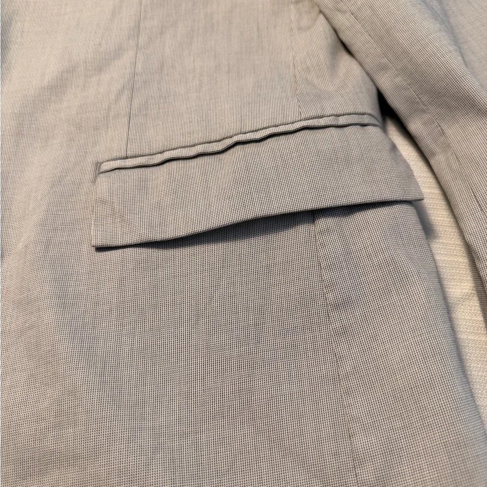Calvin Klein Light Gray Single-Breasted Blazer
